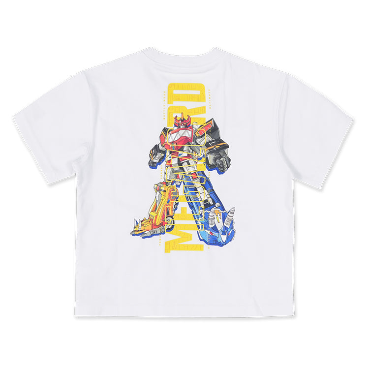 Megazord Power Rangers White Short Sleeve Kids T-Shirt