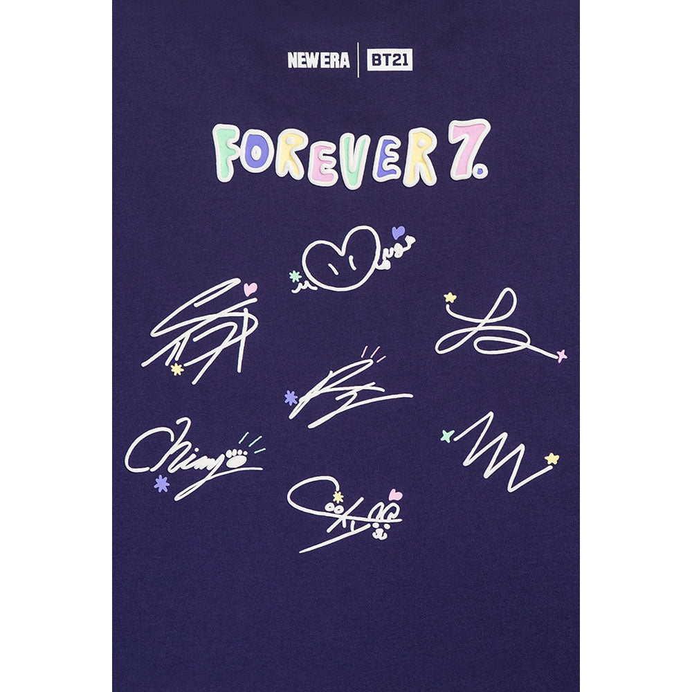 New Era x BT21 The Journey Forever 7 Purple Short Sleeve T-Shirt