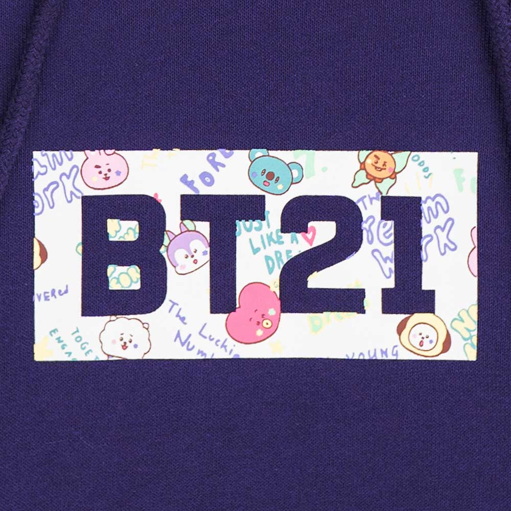 New Era x BT21 The Journey Purple Hoodie