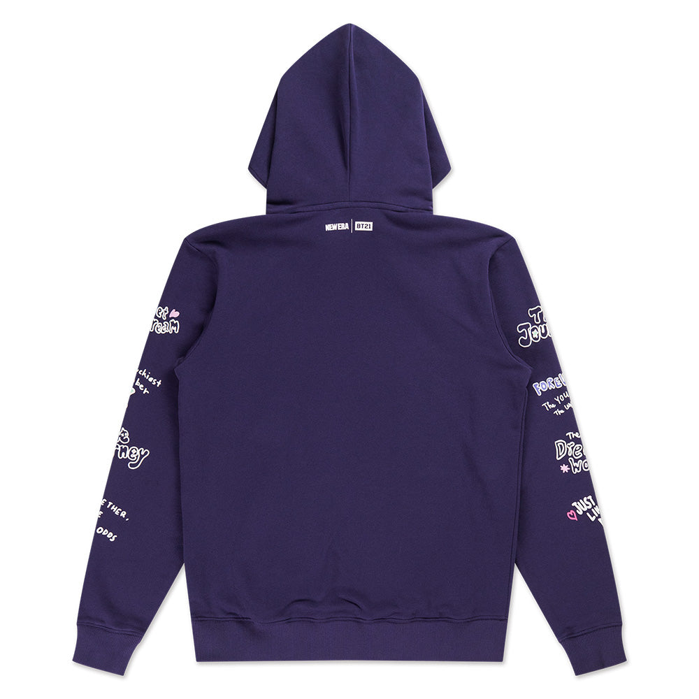 New Era x BT21 The Journey Purple Hoodie