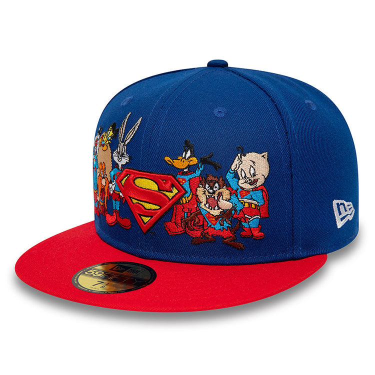 Superman Comic Undervisor Fitted Hat (Superman Rebirth Suit Up