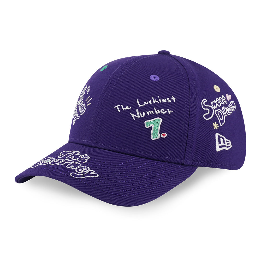 New Era x BT21 The Journey Logo Purple 9FORTY Adjustable Cap