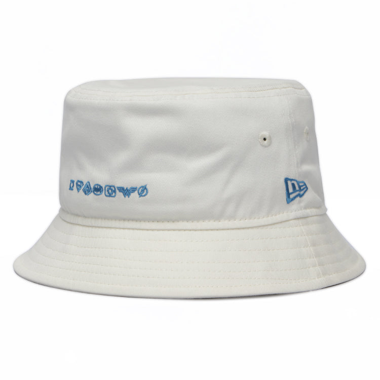 DC Justice League Warner Bros. 100th Anniversary Chrome White Bucket Hat