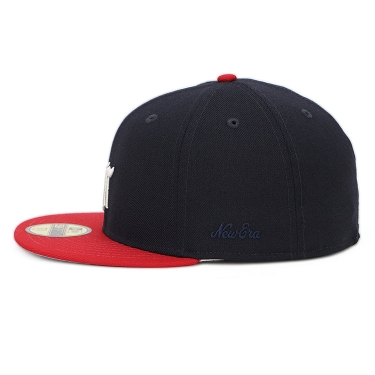 Atlanta Braves MLB Fear of God: The Classic Collection 2023 Scarlet Navy 59FIFTY Fitted Cap