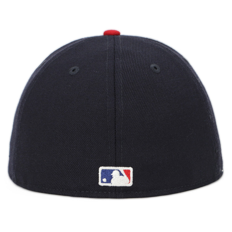 Atlanta Braves MLB Fear of God: The Classic Collection 2023 Scarlet Navy 59FIFTY Fitted Cap