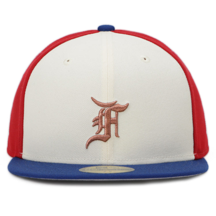 Montreal Expos MLB Cooperstown Fear of God : The Classic Collection 2023 Blue Ivory Red 59FIFTY Fitted Cap