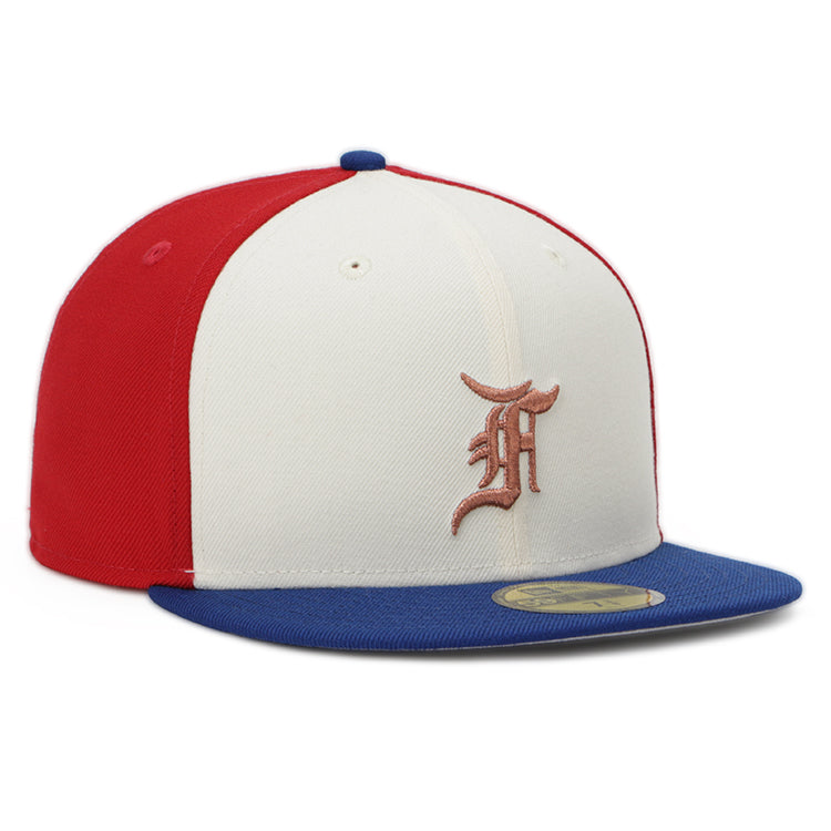 Montreal Expos MLB Cooperstown Fear of God : The Classic Collection 2023 Blue Ivory Red 59FIFTY Fitted Cap