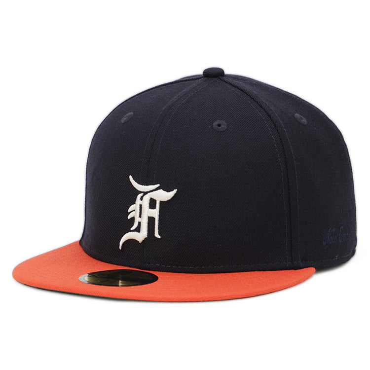 Houston Astros MLB Fear of God: The Classic Collection 2023 Orange Navy 59FIFTY Fitted Cap