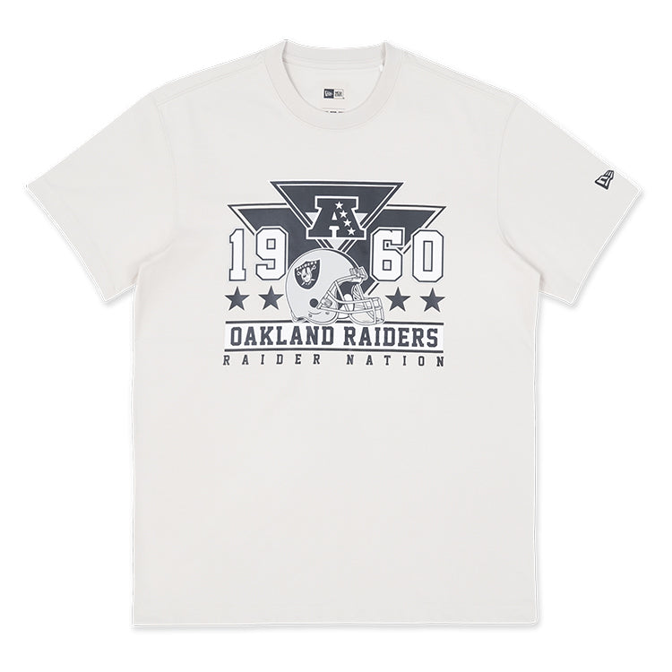 Oakland Raiders NFL Vintage Stone Short Sleeve T-Shirt