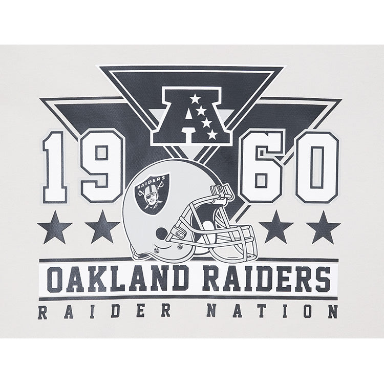 Oakland Raiders NFL Vintage Stone Short Sleeve T-Shirt