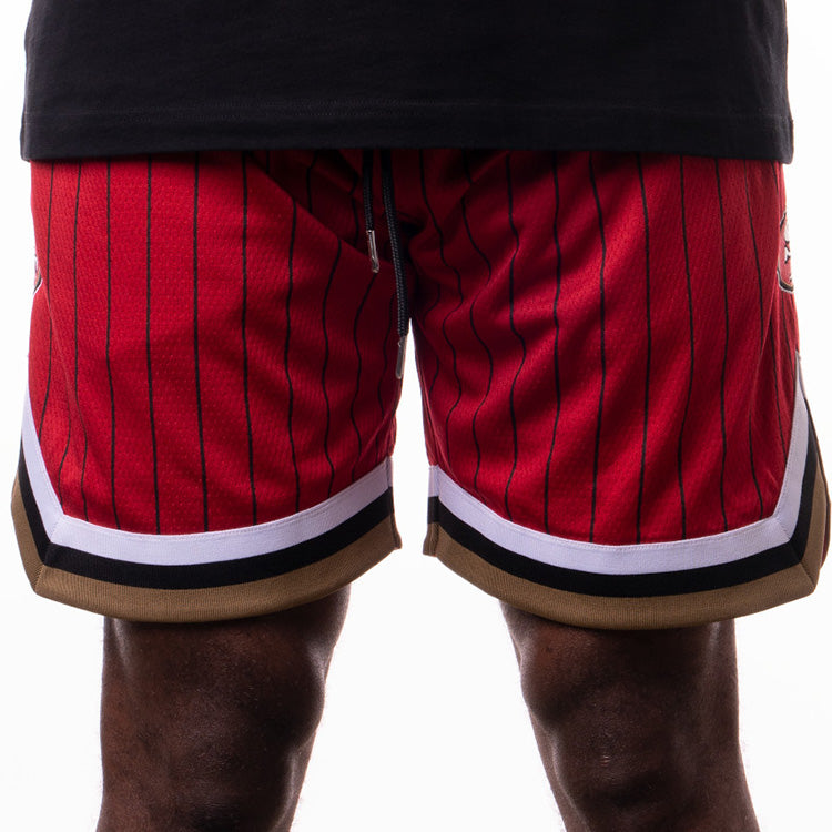 San Francisgo 49ers NFL West Coast Red Mesh Shorts