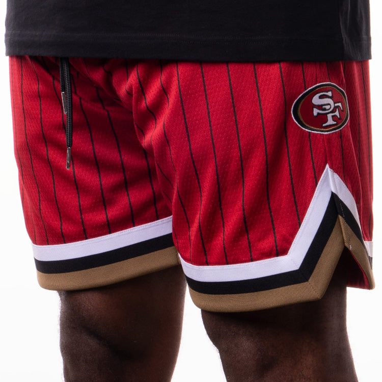 San Francisgo 49ers NFL West Coast Red Mesh Shorts