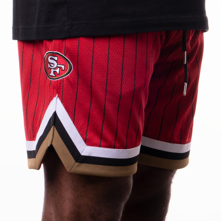 San Francisgo 49ers NFL West Coast Red Mesh Shorts