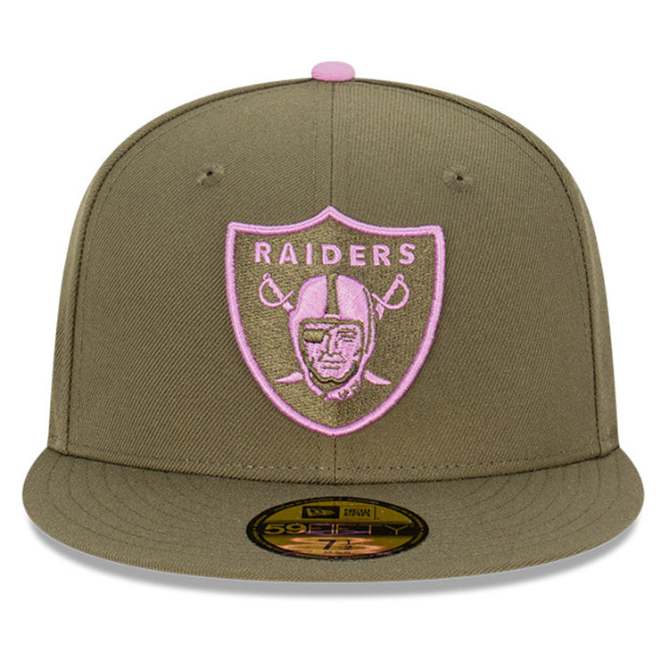 Las Vegas Raiders NFL Lavender Field 59FIFTY Fitted Cap