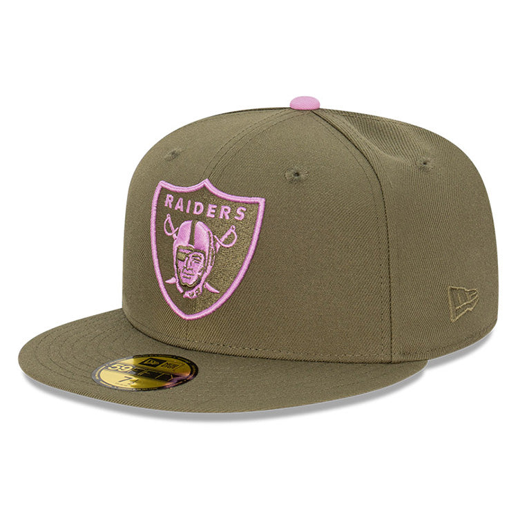 Las Vegas Raiders NFL Lavender Field 59FIFTY Fitted Cap