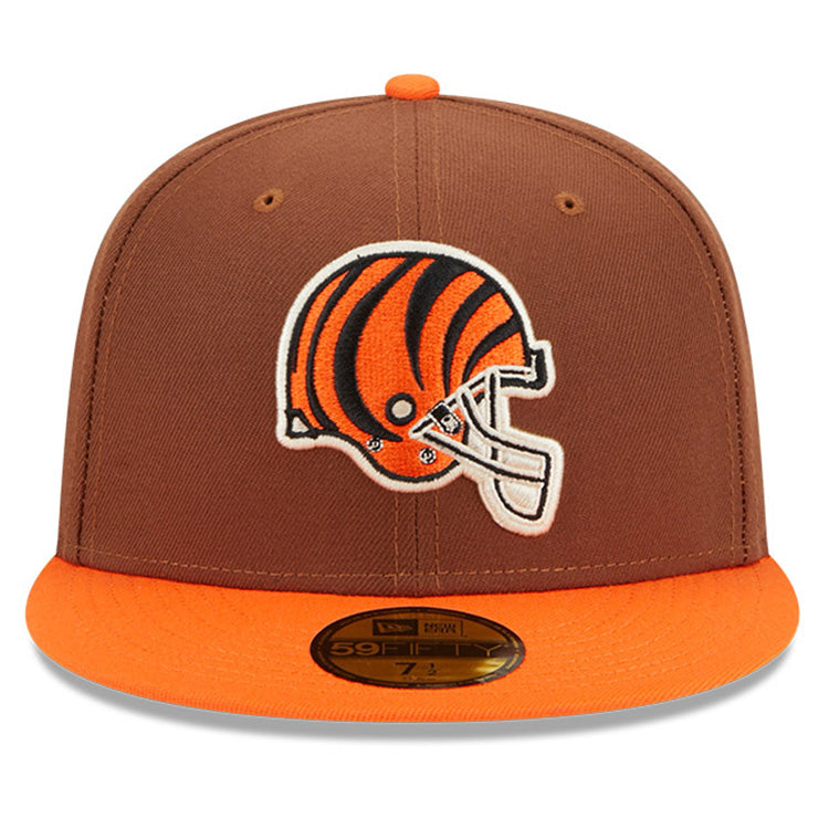 Cincinnati Bengals NFL Harvest Dark Brown 59FIFTY Fitted Cap