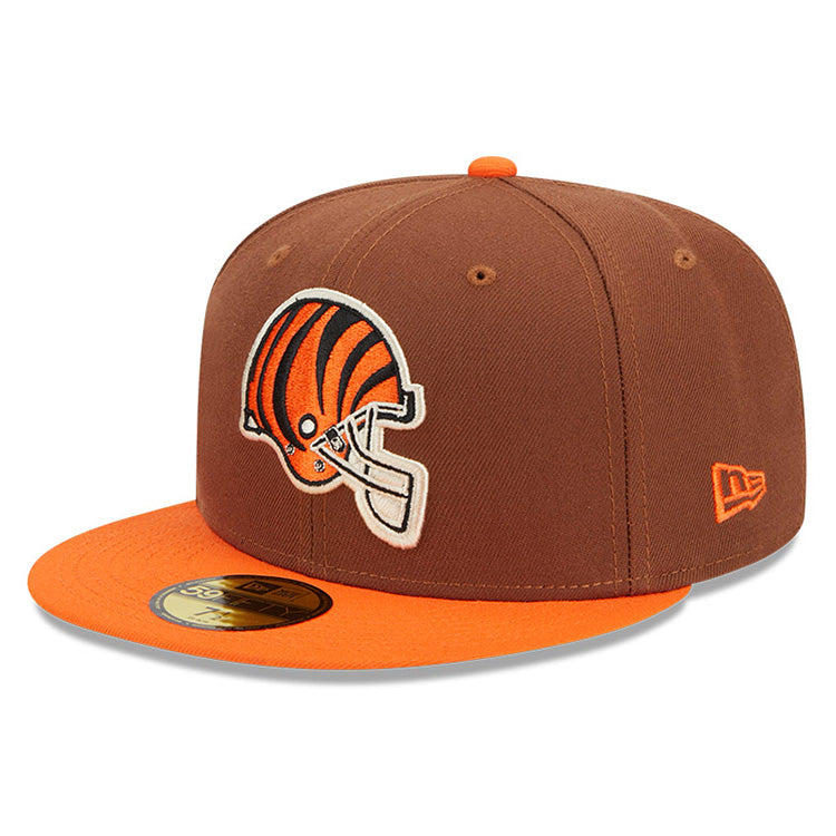 Cincinnati Bengals NFL Harvest Dark Brown 59FIFTY Fitted Cap