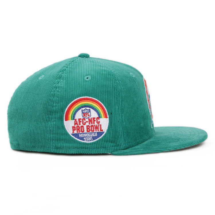 Miami Dolphins NFL Throwback Corduroy Teal 59FIFTY Fitted Cap