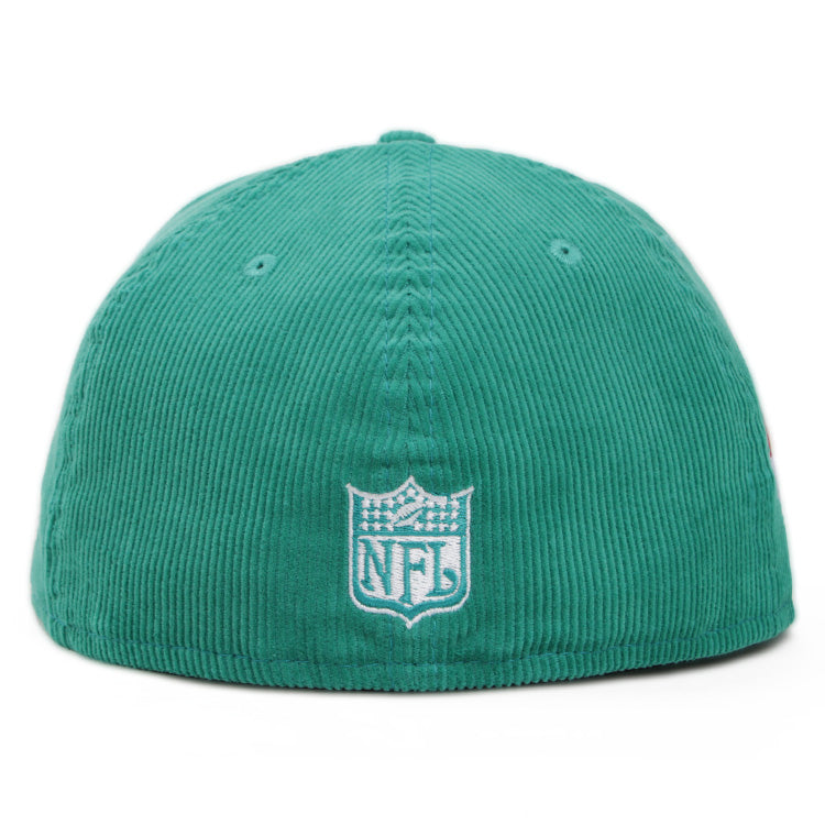 Miami Dolphins NFL Throwback Corduroy Teal 59FIFTY Fitted Cap