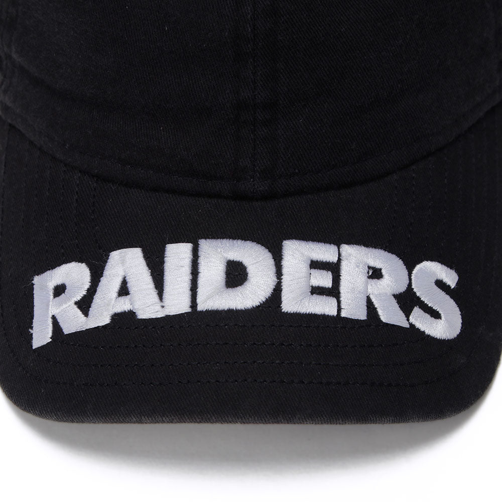 New Era Las Vegas Raiders NFL Top Visor Wordmark Black 9FORTY Unstructured Adjustable Cap