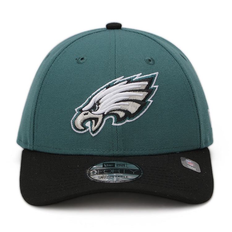 Philadelphia Eagles NFL The League Black Green 9FORTY Adjustable Cap