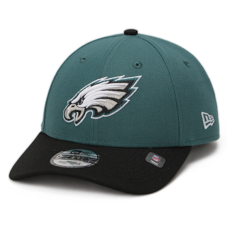 Philadelphia Eagles NFL The League Black Green 9FORTY Adjustable Cap