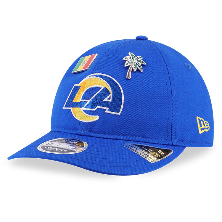 Los Angeles Rams NFL City Teams Blue 9FIFTY Retro Crown Adjustable Cap