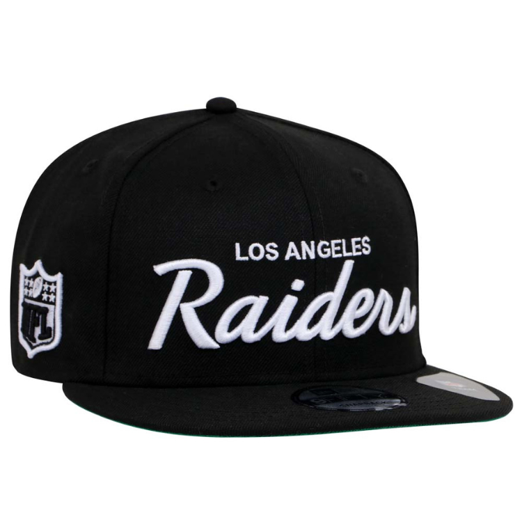 Los Angeles Raiders NFL Script Black 9FIFTY Cap (ESSENTIAL)