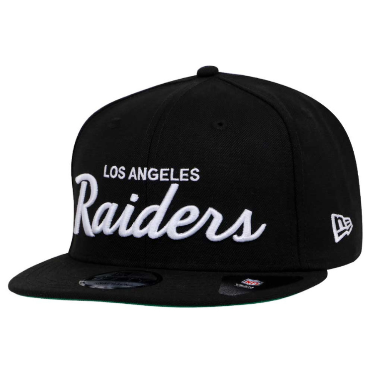 Los Angeles Raiders NFL Script Black 9FIFTY Cap (ESSENTIAL)