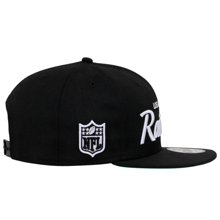 Los Angeles Raiders NFL Script Black 9FIFTY Cap (ESSENTIAL)