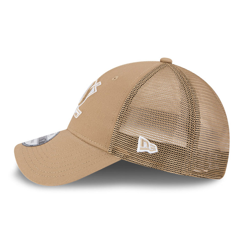 New Era Anaheim Ducks Khaki Classic 9FORTY Trucker Adjustable Cap