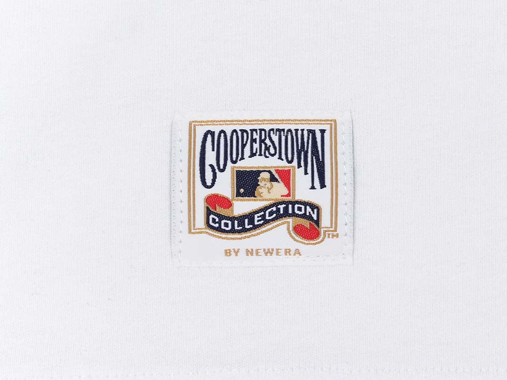 New York Yankees MLB Cooperstown Vintage White Navy Raglan Sleeve Tee