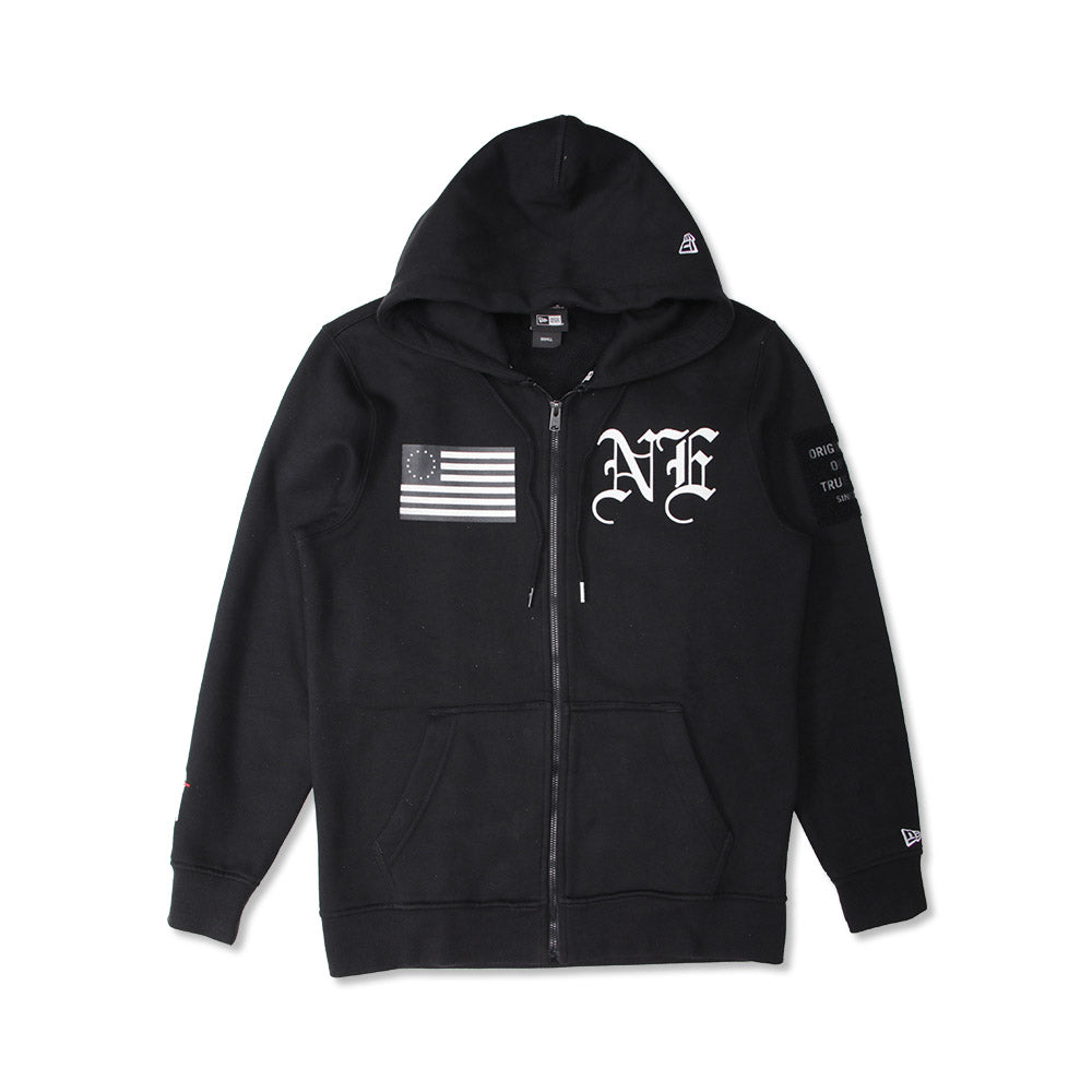 New Era Black Scale Zip Up Black Hoodie Jacket (LIMITED & EXCLUSIVE)