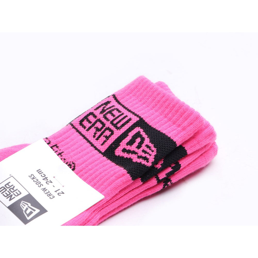 New Era Pink Crew Socks Accessory