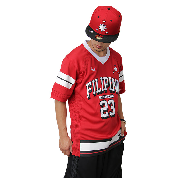 Pilipinas 23 Francis M Scarlet Football Jersey (PH EXCLUSIVE)