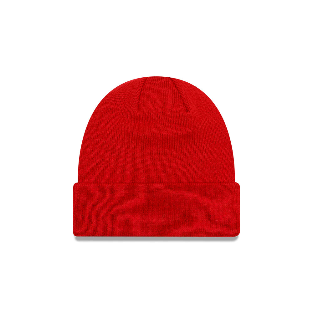 New Era Manchester United Football Core Cuff Scarlet Red Knit Beanie