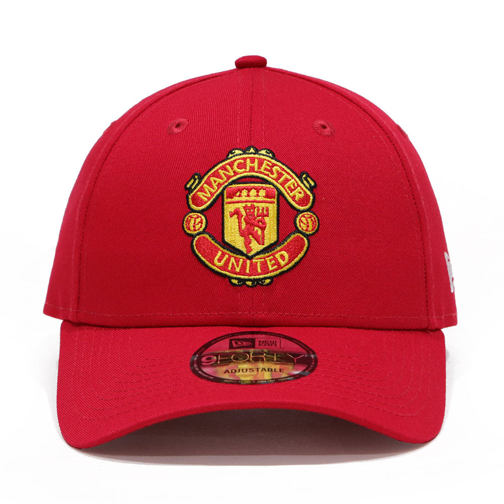 New Era Manchester United FC Football Basics Scarlet 9FORTY Adjustable Cap