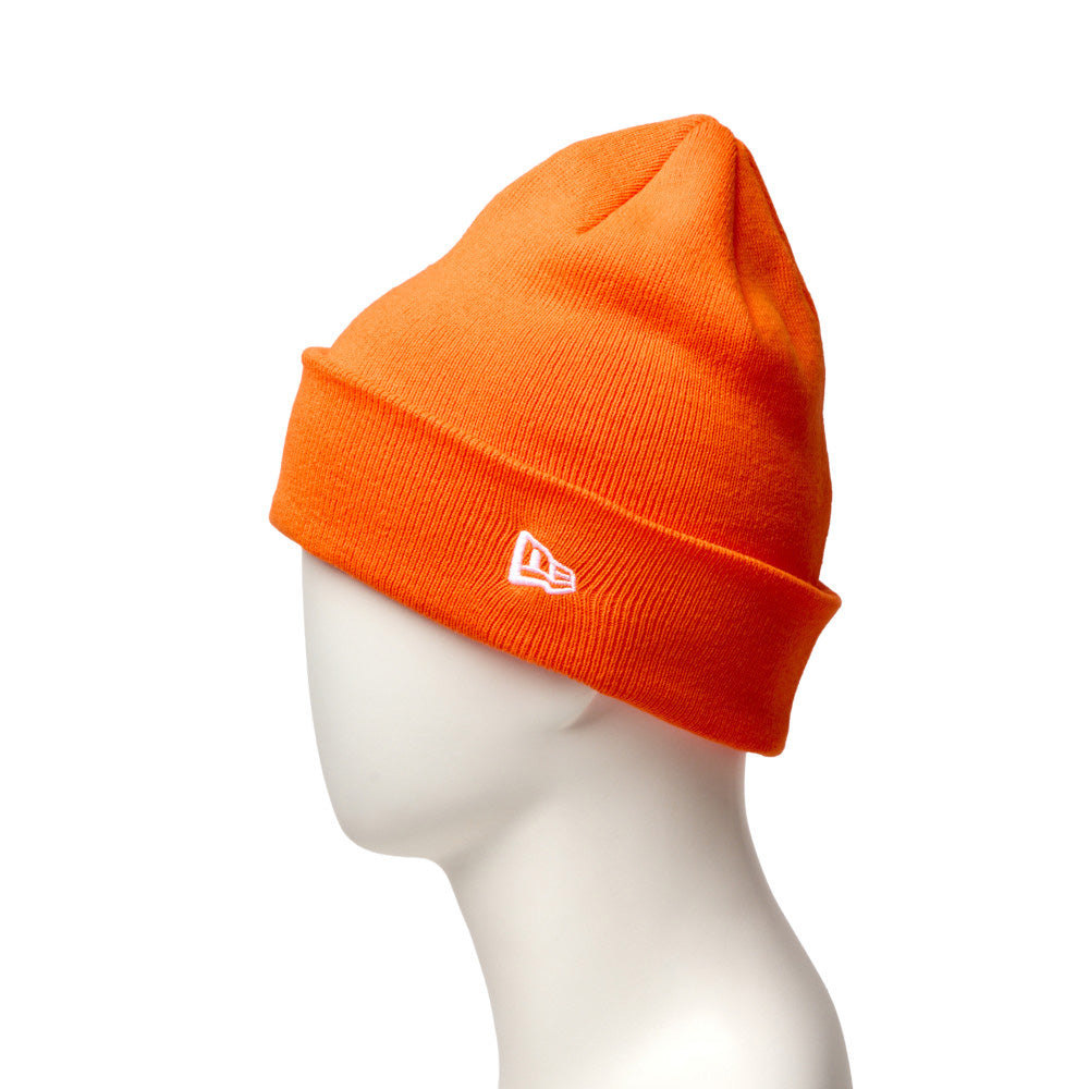 New Era Basic Orange Cuff Knit Beanie