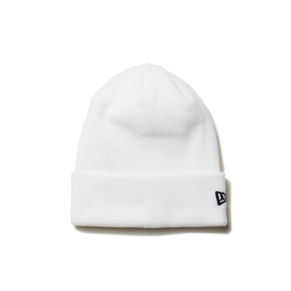 New Era Basic White Cuff Knit Beanie