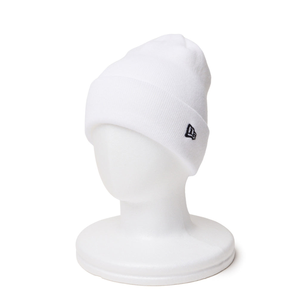 New Era Basic White Cuff Knit Beanie