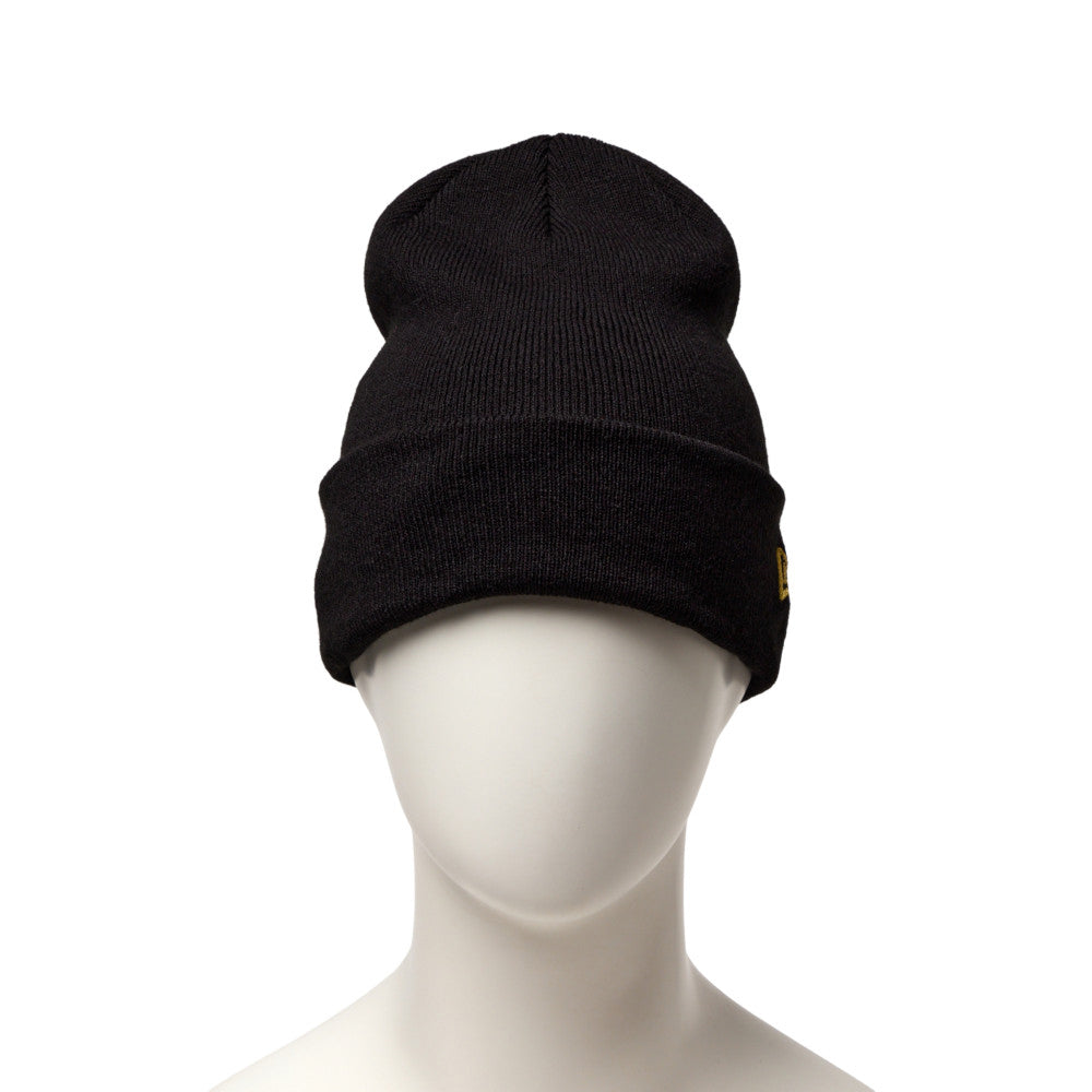 New Era Basic Black Cuff Knit Beanie