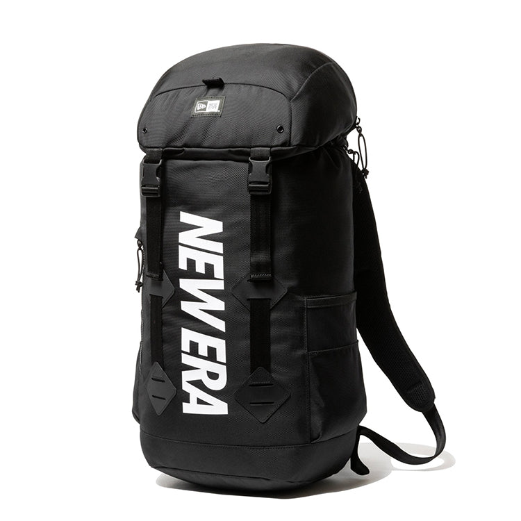 New Era Wordmark 35L White Print Black Rucksack Backpack Bag