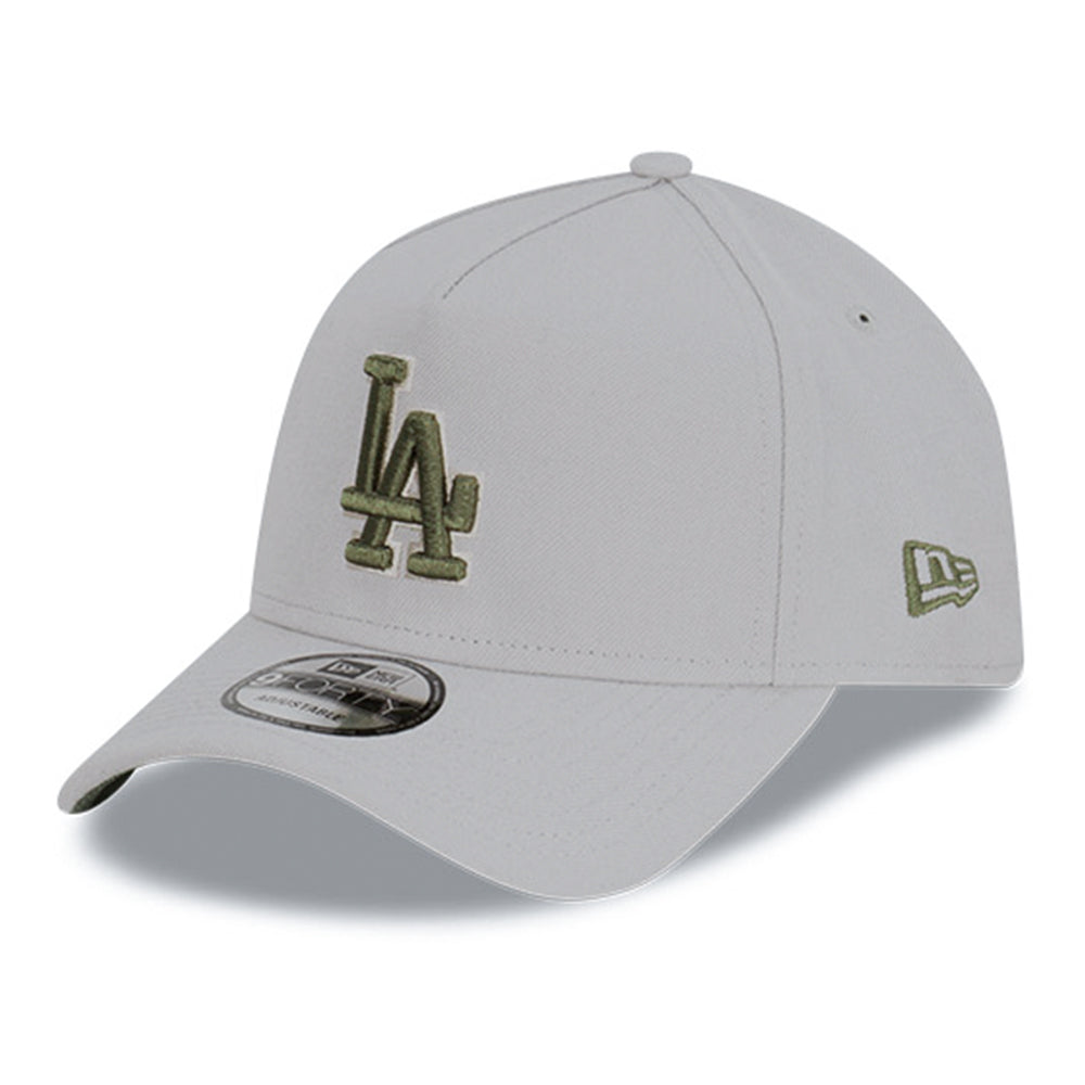 New Era Los Angeles Dodgers Medium Silver Olive 9FORTY A-Frame Adjustable Cap