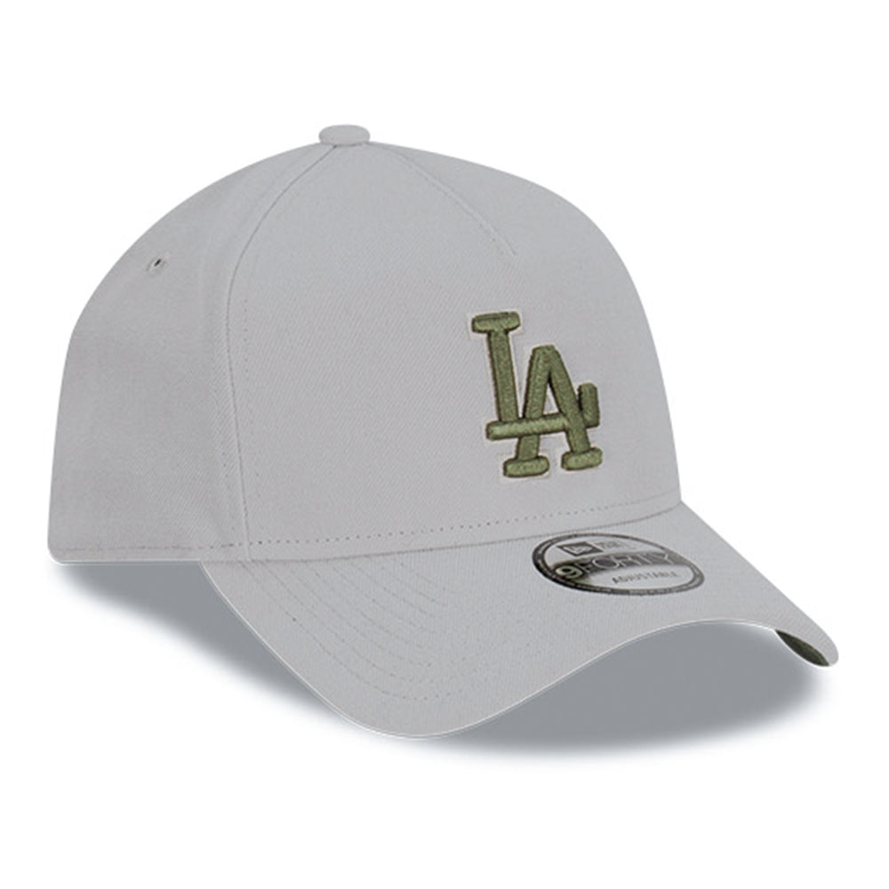 New Era Los Angeles Dodgers Medium Silver Olive 9FORTY A-Frame Adjustable Cap