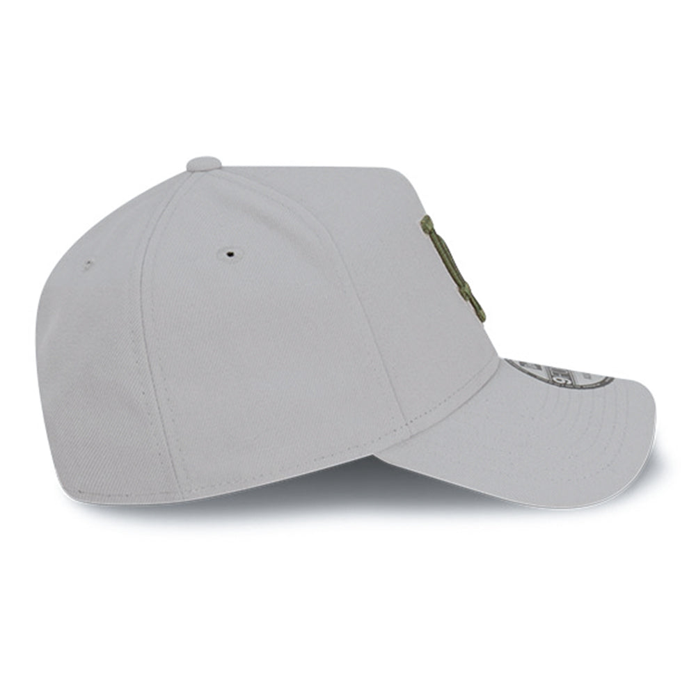 New Era Los Angeles Dodgers Medium Silver Olive 9FORTY A-Frame Adjustable Cap