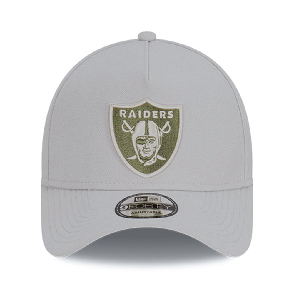 New Era Las Vegas Raiders Medium Silver Olive 9FORTY A-Frame Adjustable Cap