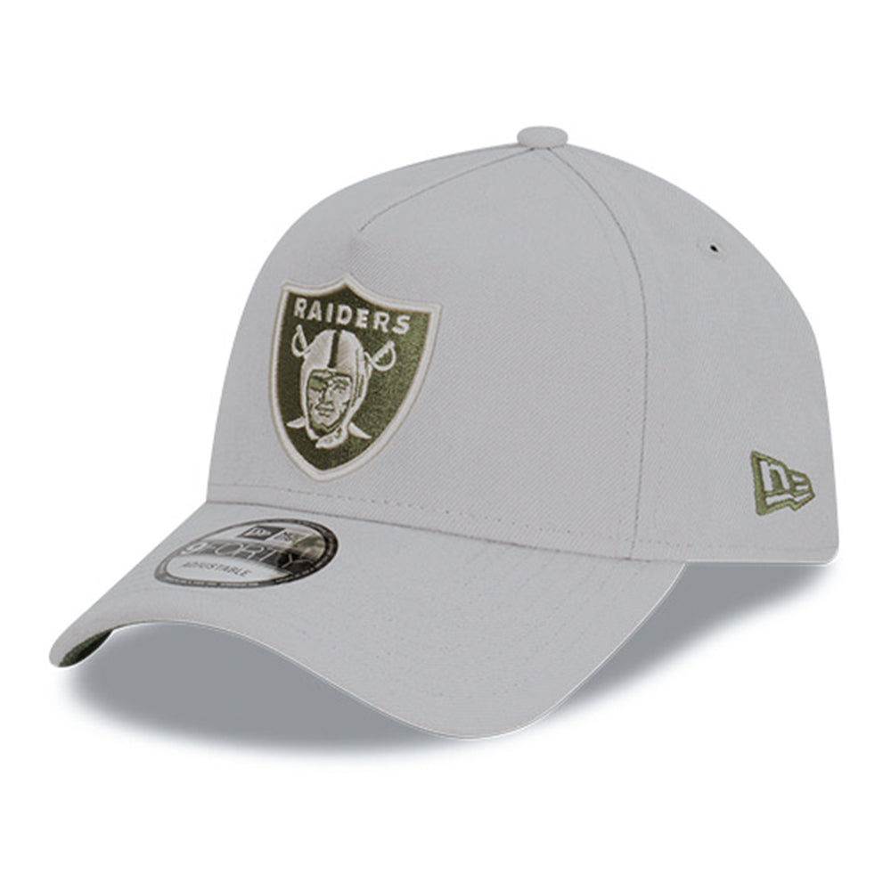 New Era Las Vegas Raiders Medium Silver Olive 9FORTY A-Frame Adjustable Cap