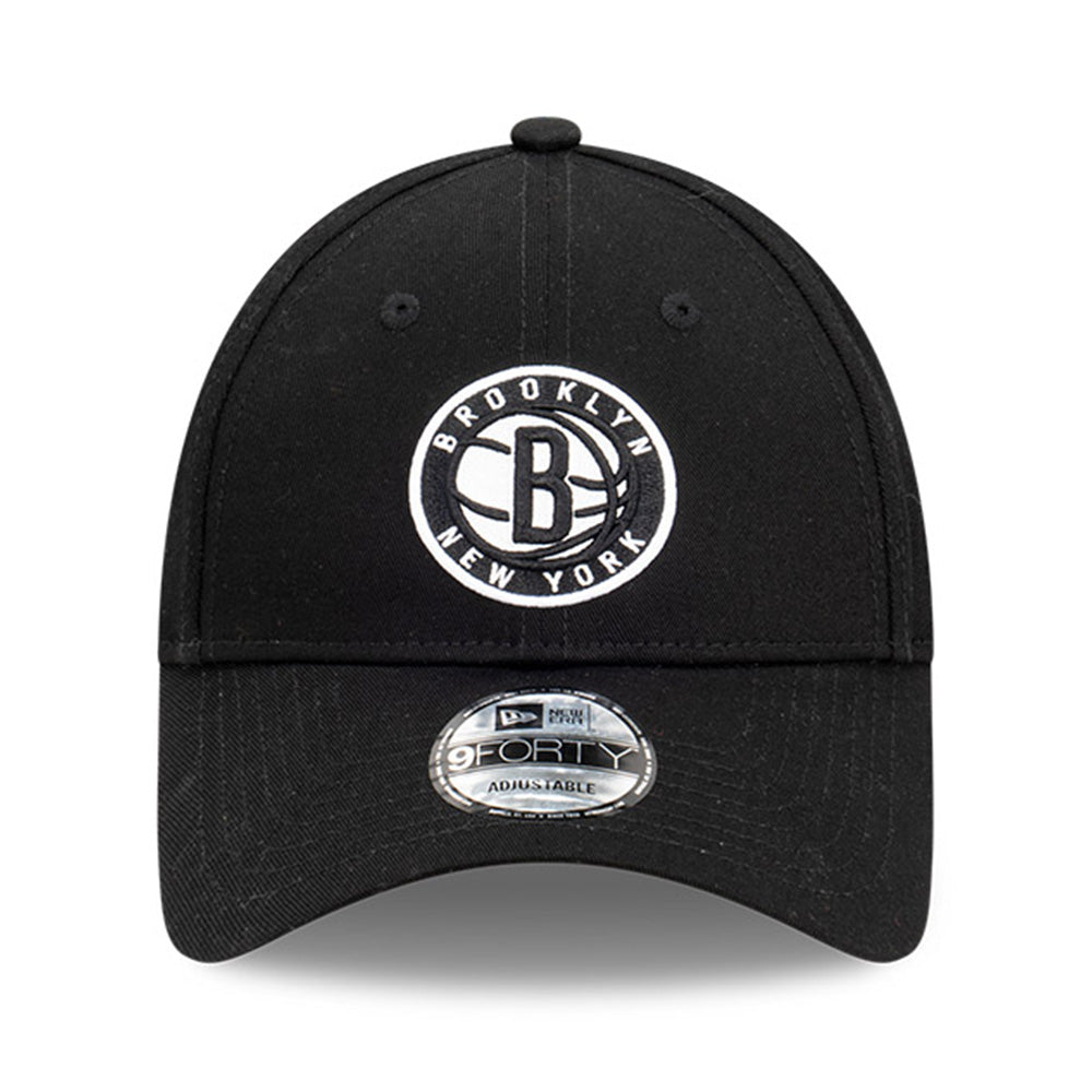 New Era Brooklyn Nets Sideball Black 9FORTY Snapback Cap