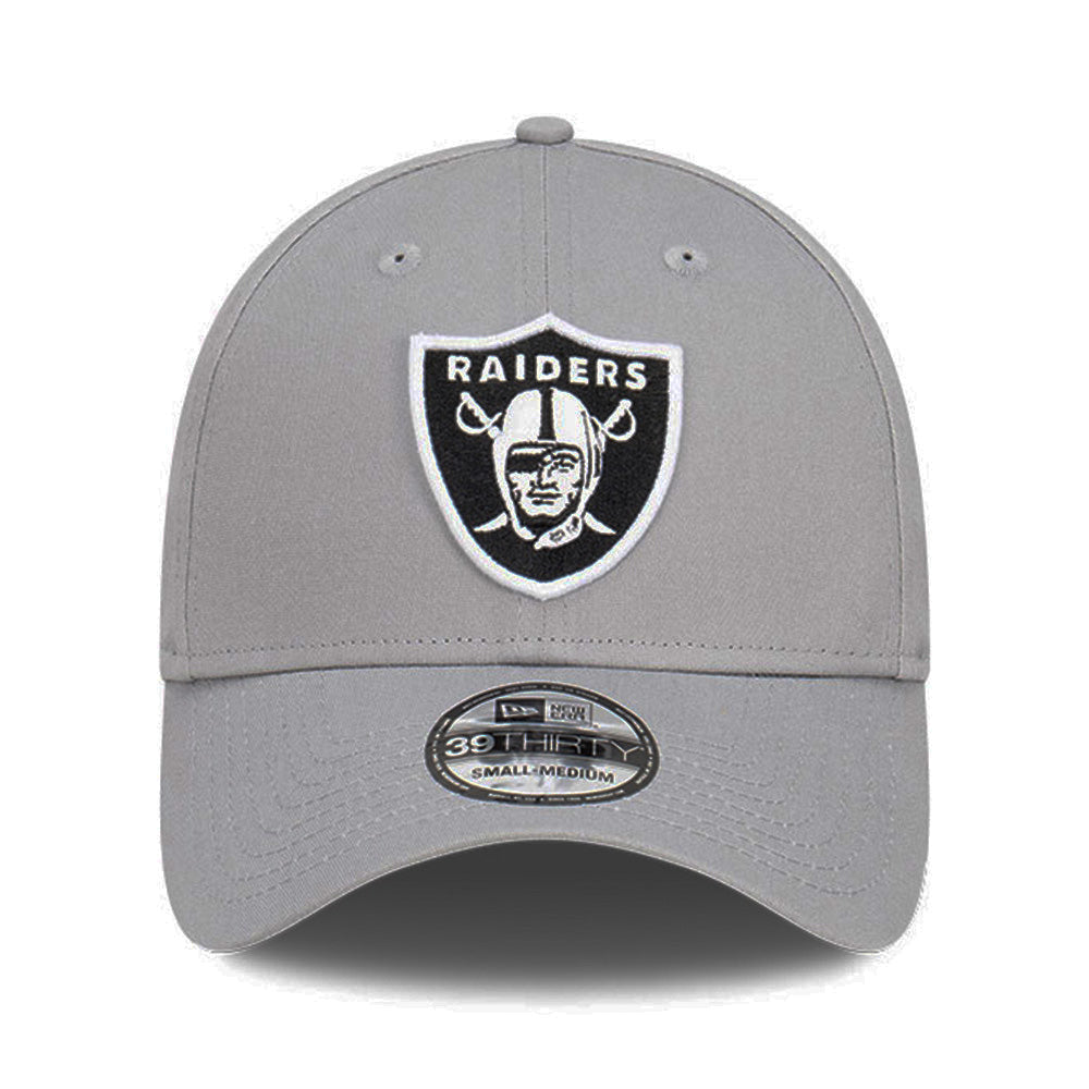 New Era Las Vegas Raiders Storm Q122 Gray 39THIRTY Stretch Fitted Cap