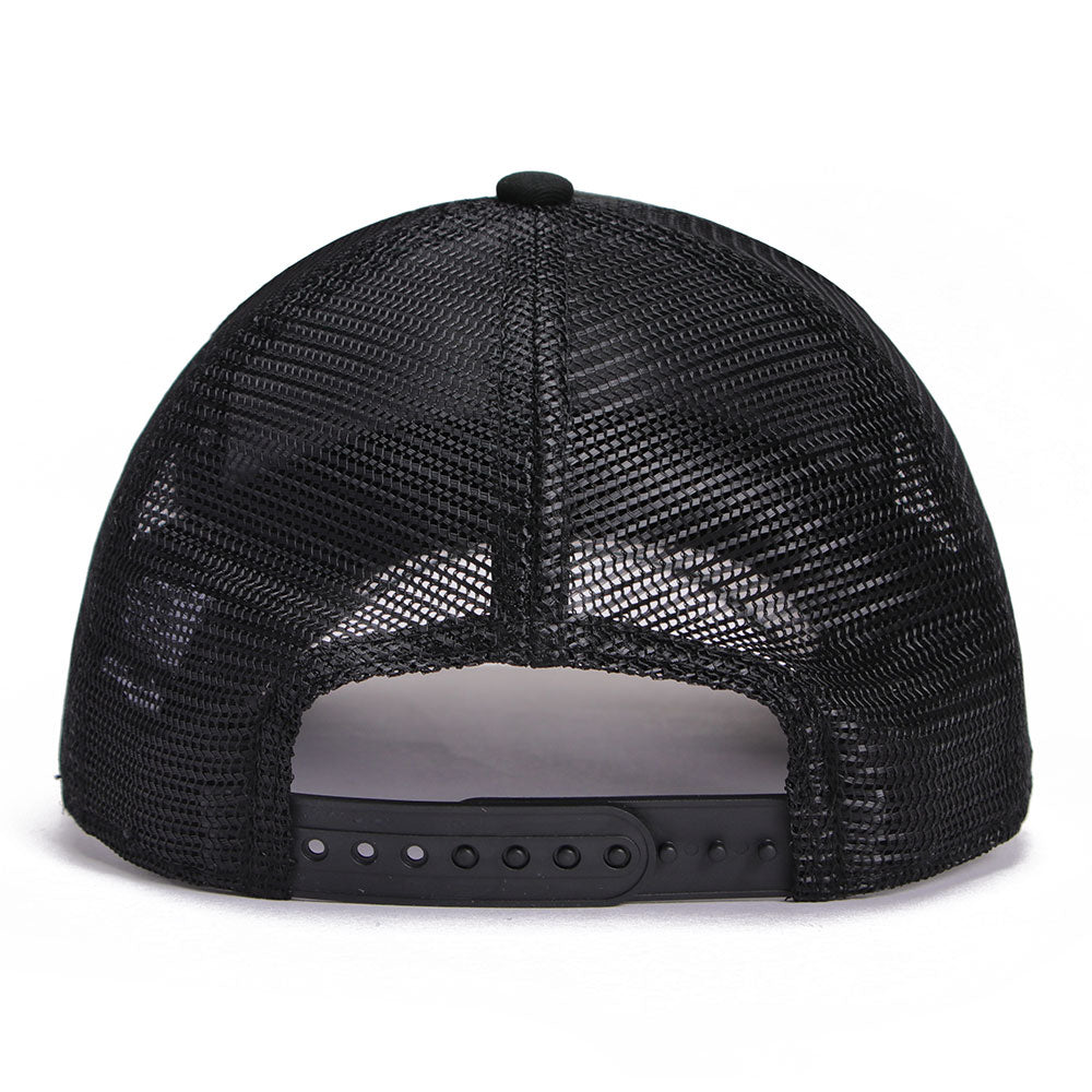 New Era New York Yankees Essential Black Golf 9FORTY A-Frame Trucker Cap
